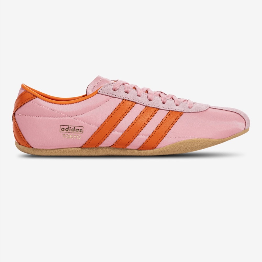 Adidas Women's Pink and Orange Tokyo Sneakers